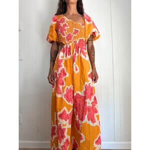 Kalina Printed Midi Dress Free People